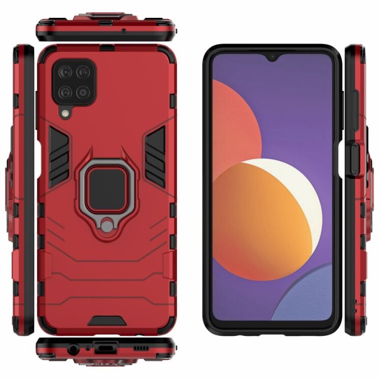 Защитный чехол Deexe Hybrid Case для Samsung Galaxy M12 (M125) - Red: фото 3 из 7