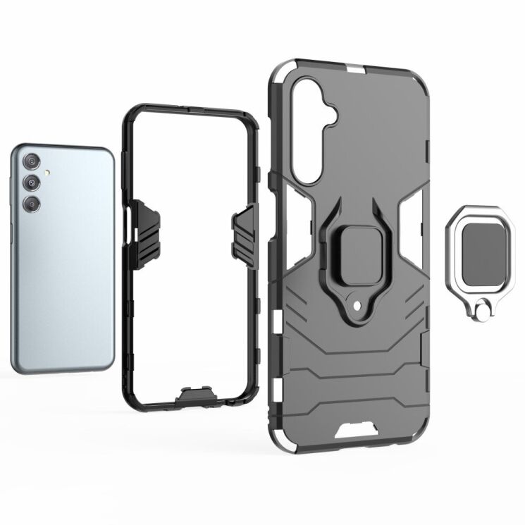 Защитный чехол Deexe Hybrid Case для Samsung Galaxy S23 FE - Black: фото 6 из 6