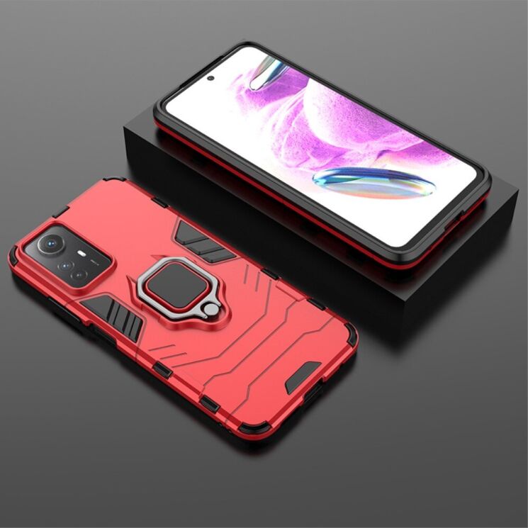 Защитный чехол Deexe Hybrid Case для Xiaomi Redmi Note 12S - Red: фото 4 из 6