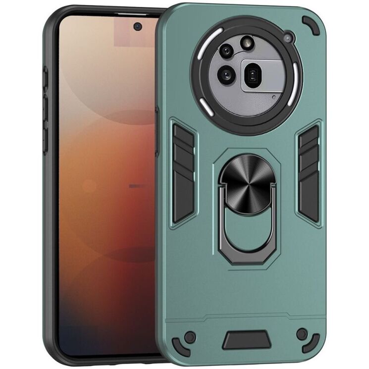 Защитный чехол Deexe Hybrid Shell для Nothing Phone (3a) Pro - Green: фото 1 из 7
