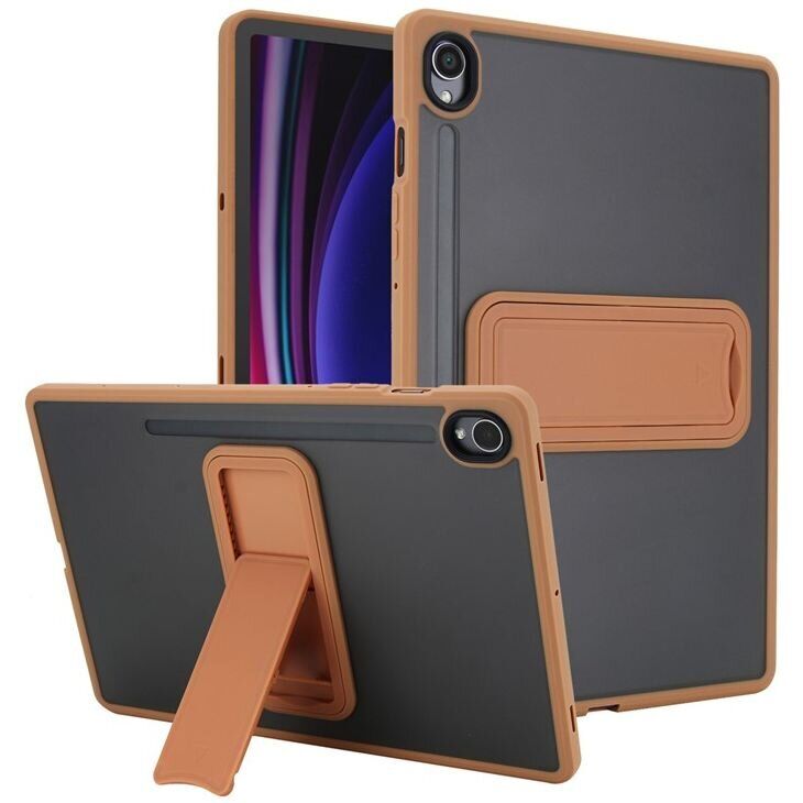 Захисний чохол Deexe Kick Shell для Samsung Galaxy Tab S9 (X710/716) / S9 FE (X510/516) - Gold: фото 1 з 10