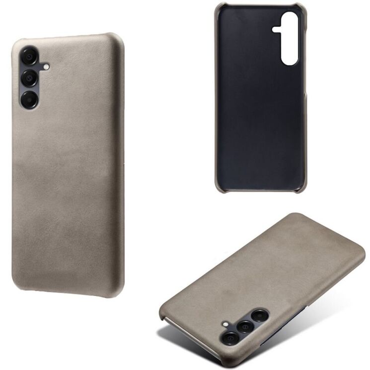 Защитный чехол Deexe Leather Back Cover для Samsung Galaxy A16 (A165) - Grey: фото 2 из 4