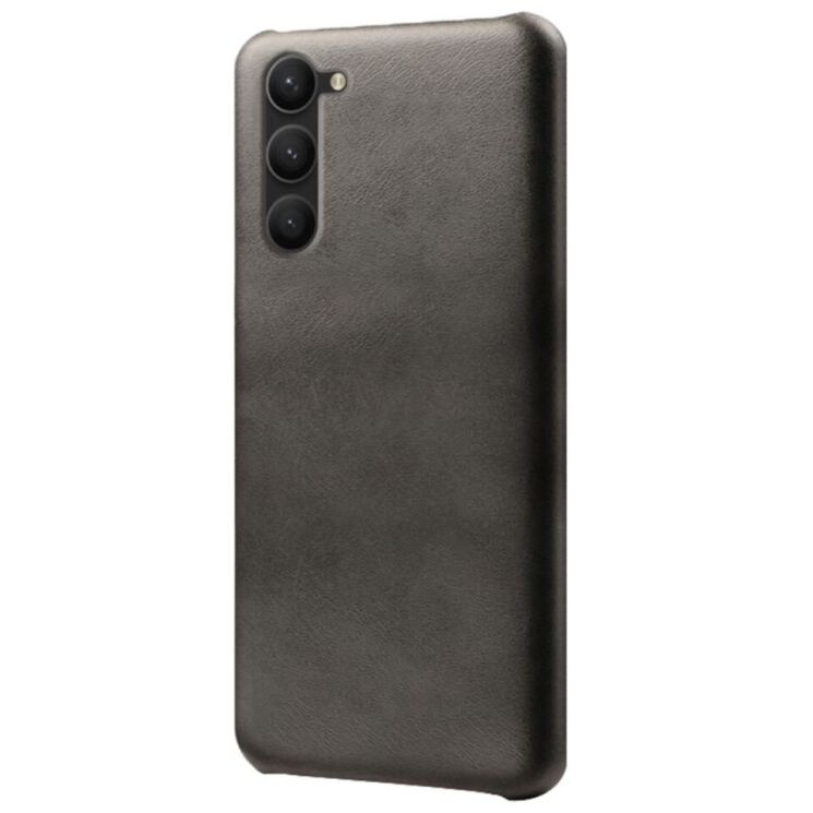Захисний чохол Deexe Leather Back Cover для Samsung Galaxy S24 Plus - Black: фото 2 з 4