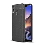Силиконовый (TPU) чехол Deexe Leather Cover для Huawei Nova 3 - Black: фото 1 из 10