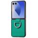 Захисний чохол Deexe Litchi Ring Case для Samsung Galaxy Flip 8 - Green (423527G). Фото 1 з 11