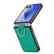 Захисний чохол Deexe Litchi Ring Case для Samsung Galaxy Flip 8 - Green (423527G). Фото 4 з 11