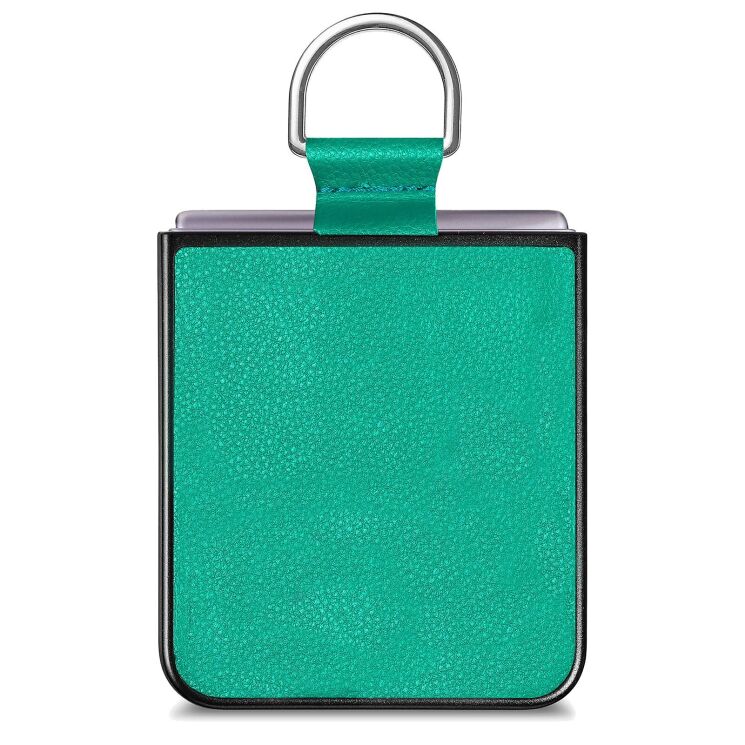 Захисний чохол Deexe Litchi Ring Case для Samsung Galaxy Flip 8 - Green (423527G) Захисний чохол Deexe Litchi Ring Case для Samsung Galaxy Flip 8 - Green: фото 3 з 11
