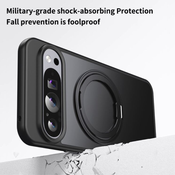 Защитный чехол Deexe Mag Stand для Google Pixel 9 / 9 Pro - Black: фото 4 из 13