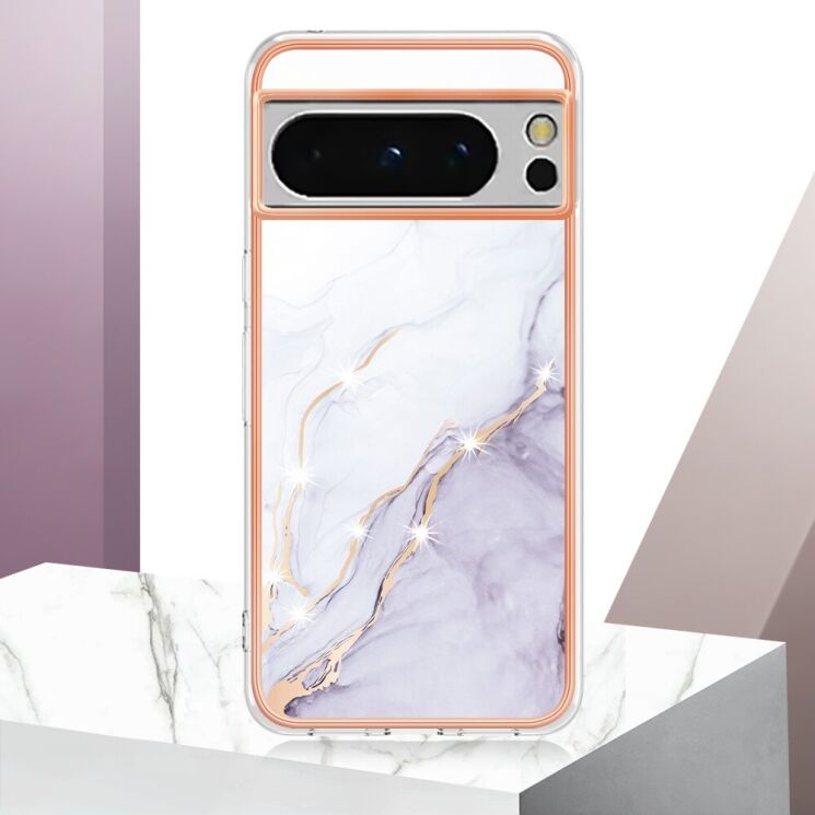 Защитный чехол Deexe Marble Style для Google Pixel 8 Pro - Green: фото 5 из 6