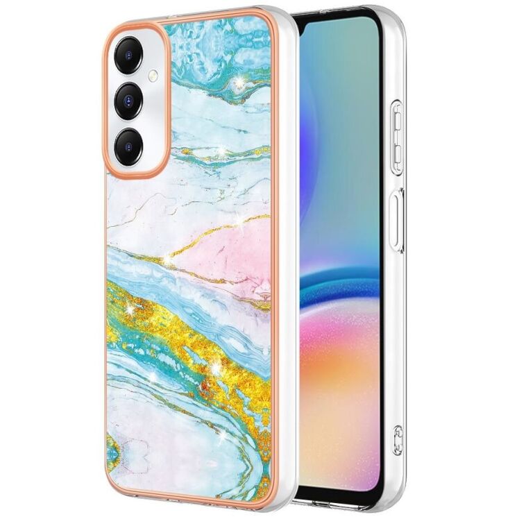 Защитный чехол Deexe Marble Style для Samsung Galaxy A05s (A057) - Light Green: фото 1 из 6