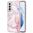 Защитный чехол Deexe Marble Style для Samsung Galaxy S21 (G991) - Rose Gold (230425RG)
