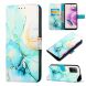 Защитный чехол Deexe Marble Wallet для Xiaomi Redmi Note 12S - Green (327028G). Фото 1 из 8