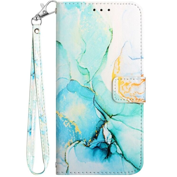 Защитный чехол Deexe Marble Wallet для Xiaomi Redmi Note 12S - Green: фото 5 из 8