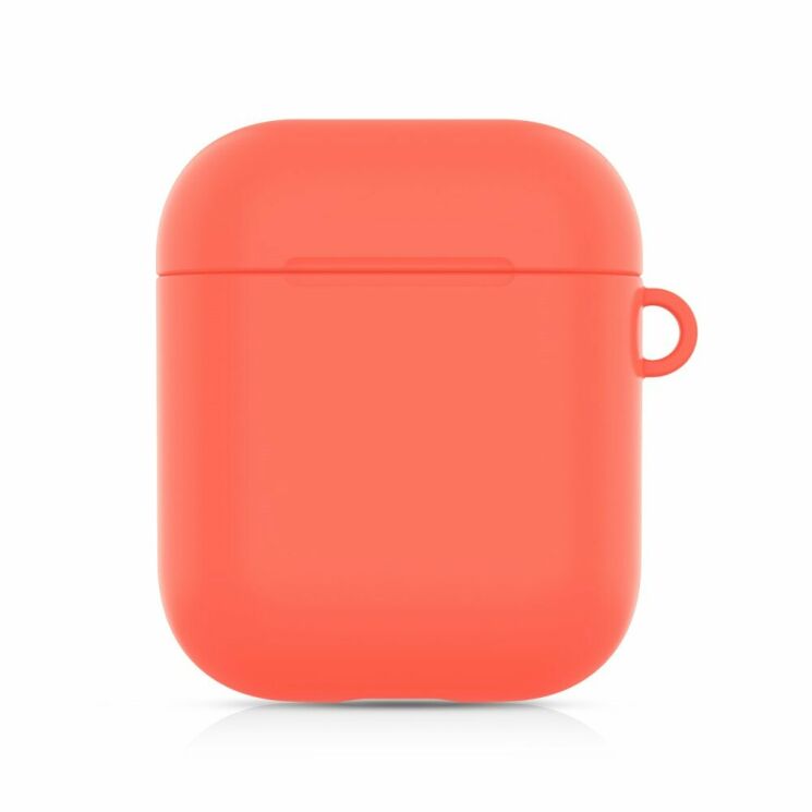 Защитный чехол Deexe Matte Case для Apple AirPods 1 / 2 - Watermelon Red: фото 2 из 6