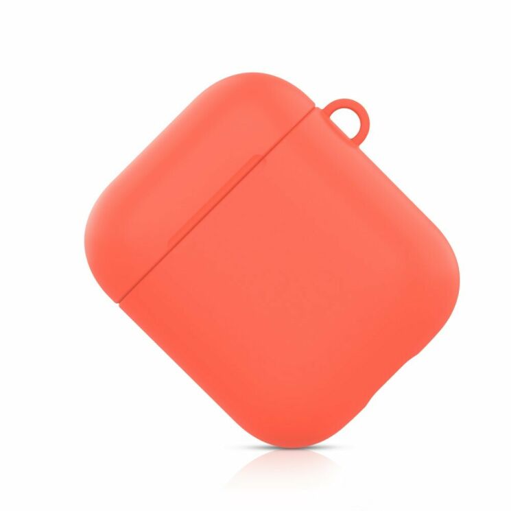 Защитный чехол Deexe Matte Case для Apple AirPods 1 / 2 - Watermelon Red: фото 4 из 6