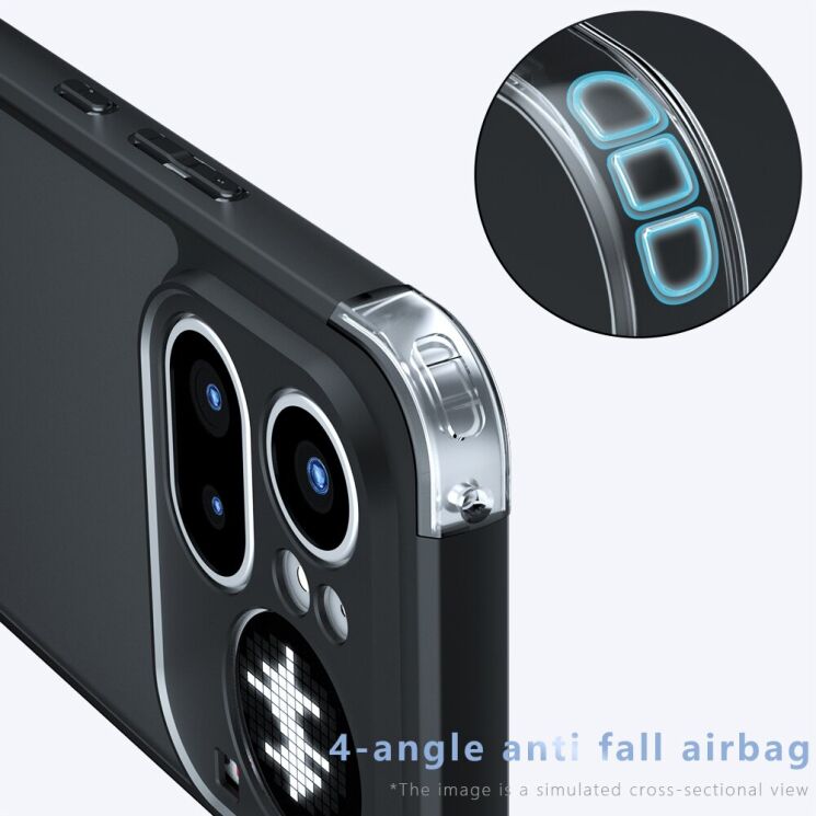 Защитный чехол Deexe Matte Skin для Nothing Phone (4a) Pro - Transparent Black (411408TB) Защитный чехол Deexe Matte Skin для Nothing Phone (4a) Pro - Transparent Black: фото 4 из 10