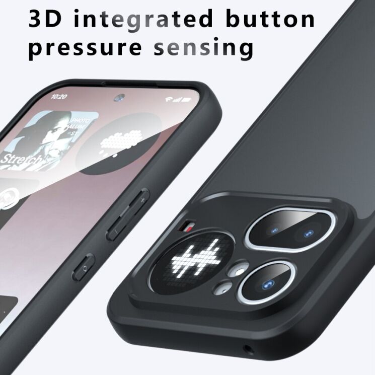 Защитный чехол Deexe Matte Skin для Nothing Phone (4a) Pro - Transparent Black (411408TB) Защитный чехол Deexe Matte Skin для Nothing Phone (4a) Pro - Transparent Black: фото 10 из 10
