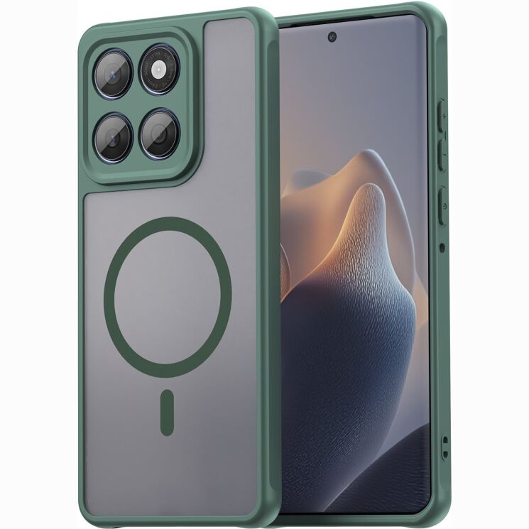 Захисний чохол Deexe Matte Skin with MagSafe для Motorola Signature - Green: фото 1 з 8