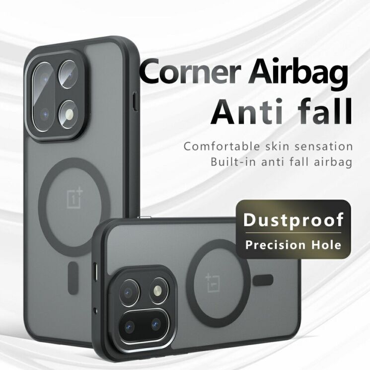 Защитный чехол Deexe Matte Skin with MagSafe для OnePlus 15 - Black (391304B) Защитный чехол Deexe Matte Skin with MagSafe для OnePlus 15 - Black: фото 4 из 13