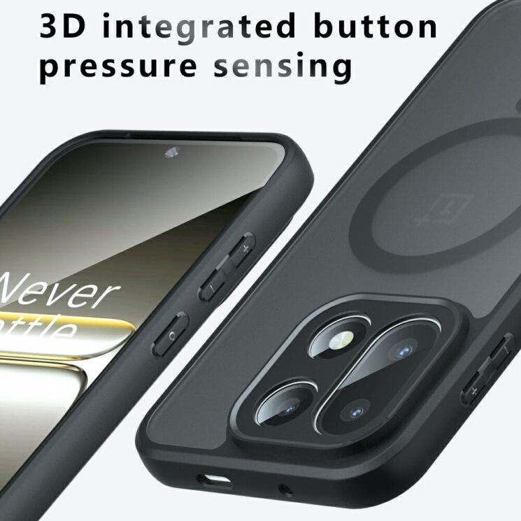 Защитный чехол Deexe Matte Skin with MagSafe для OnePlus 15 - Black (391304B) Защитный чехол Deexe Matte Skin with MagSafe для OnePlus 15 - Black: фото 12 из 13