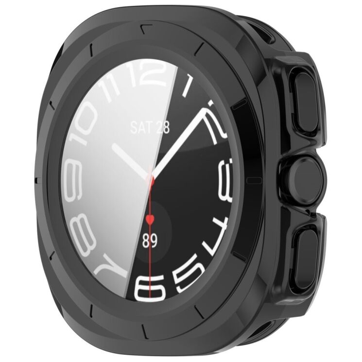 Защитный чехол Deexe Protective Frame для Samsung Galaxy Watch Ultra (47mm) - Black: фото 2 из 7