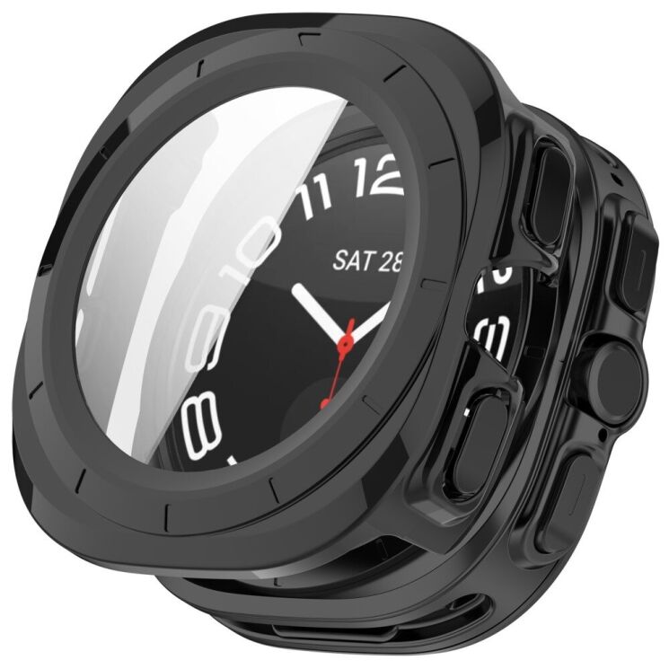 Защитный чехол Deexe Protective Frame для Samsung Galaxy Watch Ultra (47mm) - Black: фото 1 из 7