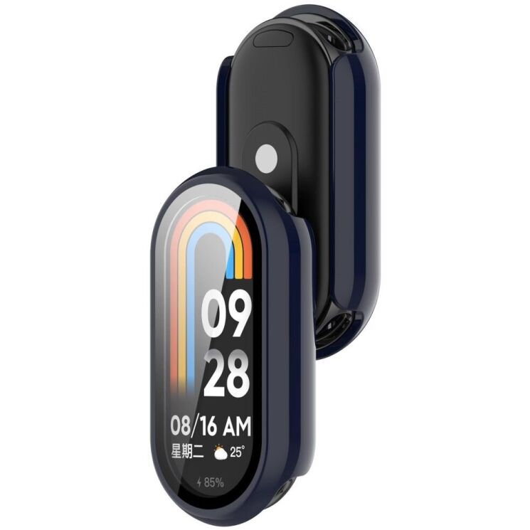 Защитный чехол Deexe Protective Frame для Xiaomi Mi Smart Band 9 - Dark Blue: фото 3 из 8