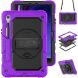 Захисний чохол Deexe Shockproof Case для Samsung Galaxy Tab S9 FE (X510/516) / Tab S10 FE (X520/526) - Black / Purple (338917BV). Фото 1 з 9