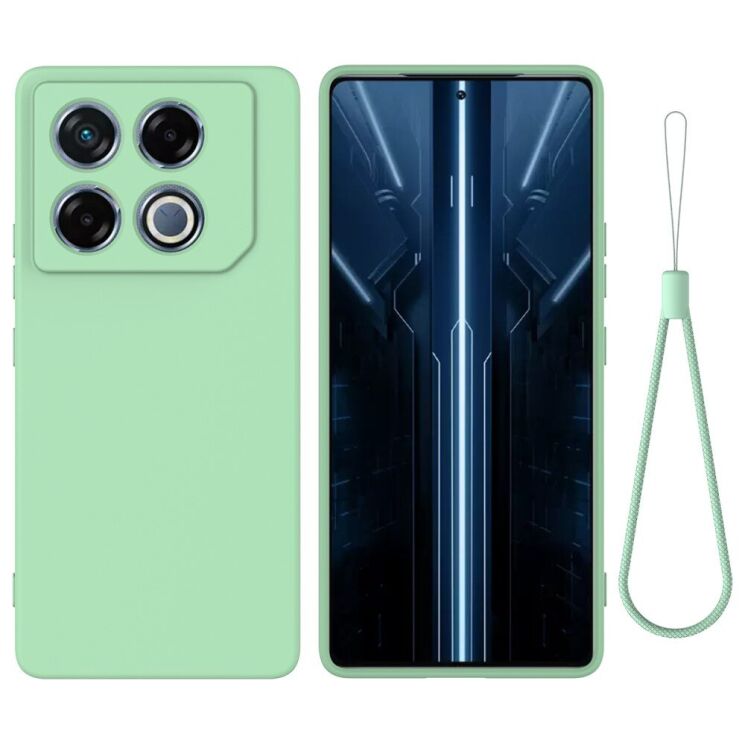 Защитный чехол Deexe Silicone Case для Infinix GT 20 Pro - Green: фото 1 из 8