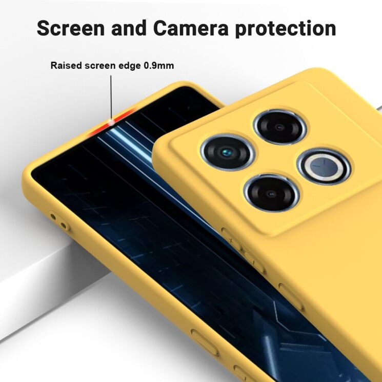 Защитный чехол Deexe Silicone Case для Infinix GT 20 Pro - Black: фото 4 из 8
