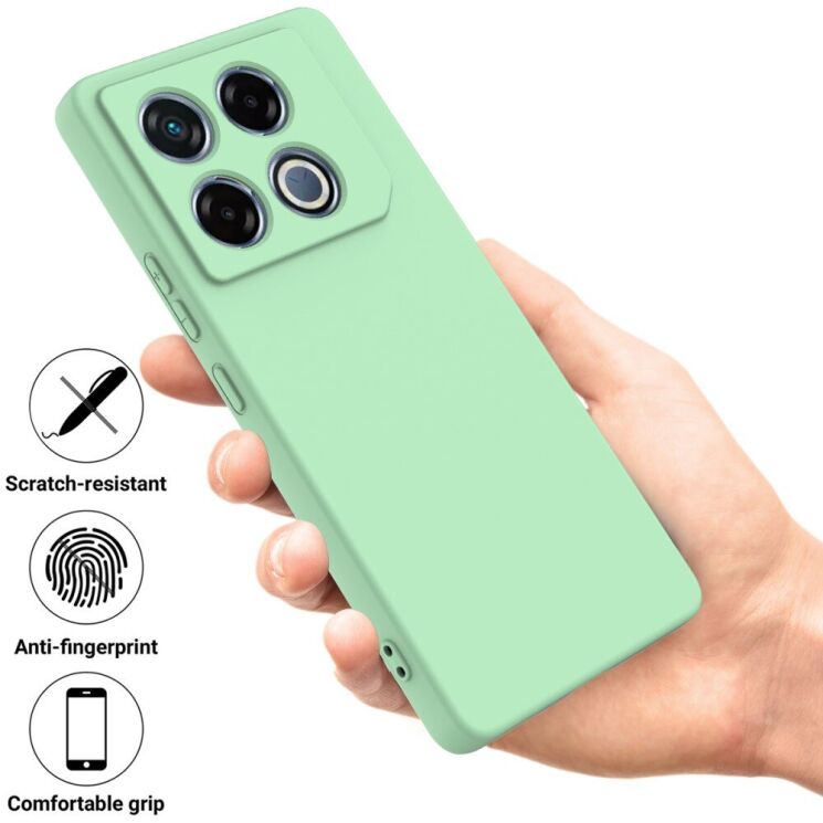 Защитный чехол Deexe Silicone Case для Infinix GT 20 Pro - Black: фото 2 из 8