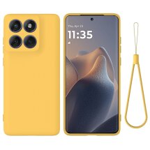 Защитный чехол Deexe Silicone Case для Motorola Edge 60 / Edge 60 Fusion - Yellow: фото 1 из 8