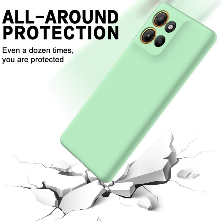 Защитный чехол Deexe Silicone Case для Motorola Moto G15 - Black: фото 5 из 8