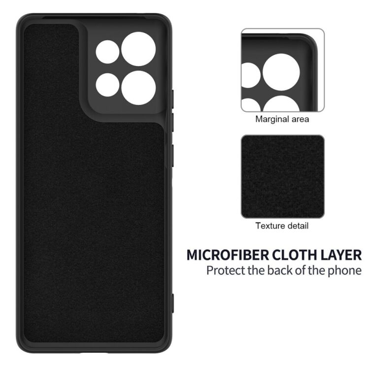 Защитный чехол Deexe Silicone Case для Motorola Moto G15 - Black: фото 6 из 8