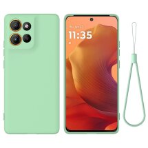 Защитный чехол Deexe Silicone Case для Motorola Moto G15 - Green: фото 1 из 8
