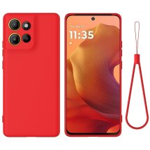 Защитный чехол Deexe Silicone Case для Motorola Moto G86 - Red: фото 1 из 9