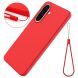 Силиконовый (TPU) чехол Deexe Silicone Case для Samsung Galaxy A56 (A566) - Red (372116R). Фото 2 из 8