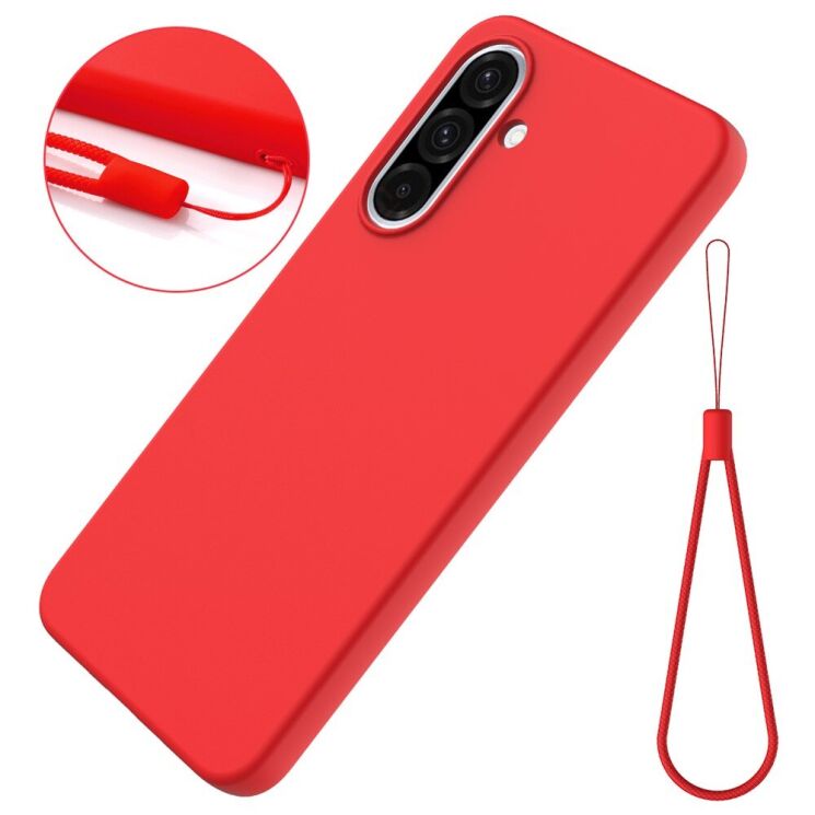 Силиконовый (TPU) чехол Deexe Silicone Case для Samsung Galaxy A56 (A566) - Red: фото 2 из 8