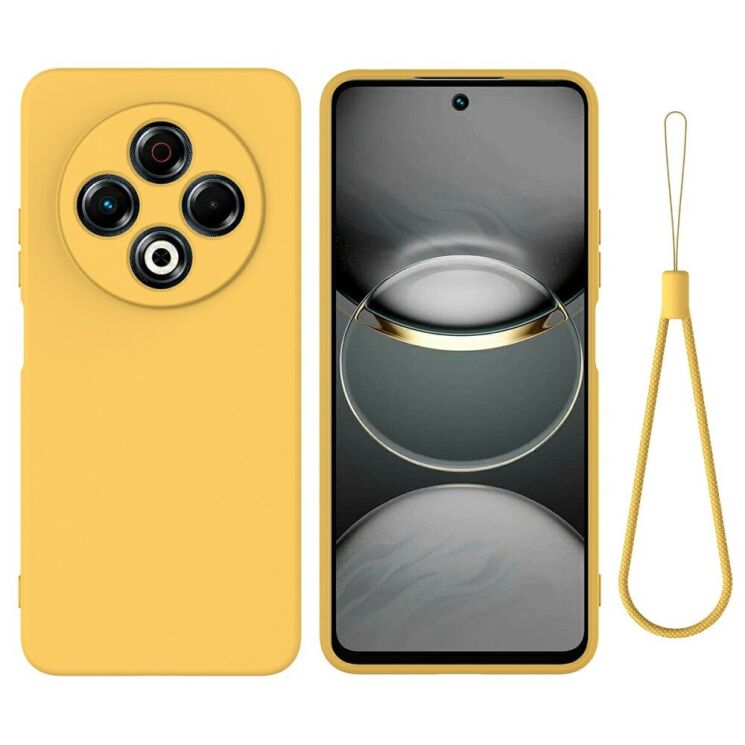 Защитный чехол Deexe Silicone Case для TECNO Spark 30 - Yellow: фото 1 из 8