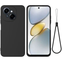 Защитный чехол Deexe Silicone Case для TECNO Spark Go 1 - Black: фото 1 из 8