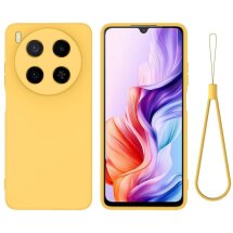 Силиконовый (TPU) чехол Deexe Silicone Case для ZTE Blade V70 Max - Yellow: фото 1 из 9