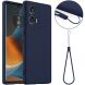 Защитный чехол Deexe Silicone Case with MagSafe для Motorola Edge 50 Fusion - Dark Blue (354252DB). Фото 1 из 9