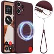 Захисний чохол Deexe Silicone Case with MagSafe для Nothing CMF Phone 2 Pro - Wine Red (386517WR)