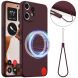 Захисний чохол Deexe Silicone Case with MagSafe для Nothing CMF Phone 2 Pro - Wine Red (386517WR). Фото 1 з 9