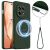 Защитный чехол Deexe Silicone Case with MagSafe для OnePlus 13R / Ace 5 / Ace 5 Pro - Dark Green: фото 1 из 8