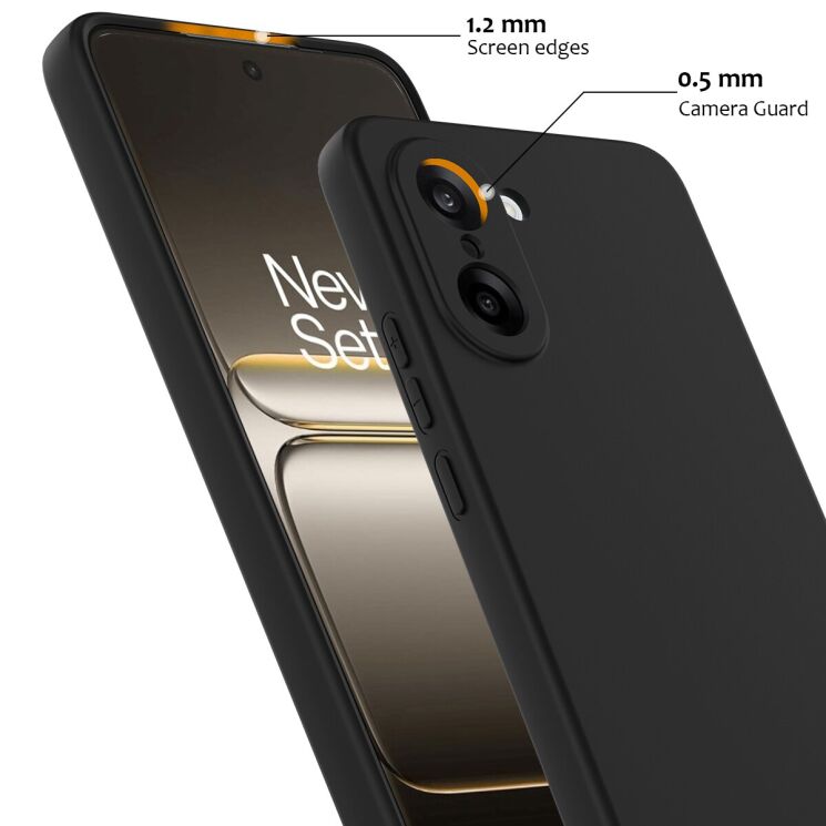 Защитный чехол Deexe Silicone Case with MagSafe для OnePlus Nord CE 5 / Ace 5 Racing - Black: фото 6 из 8