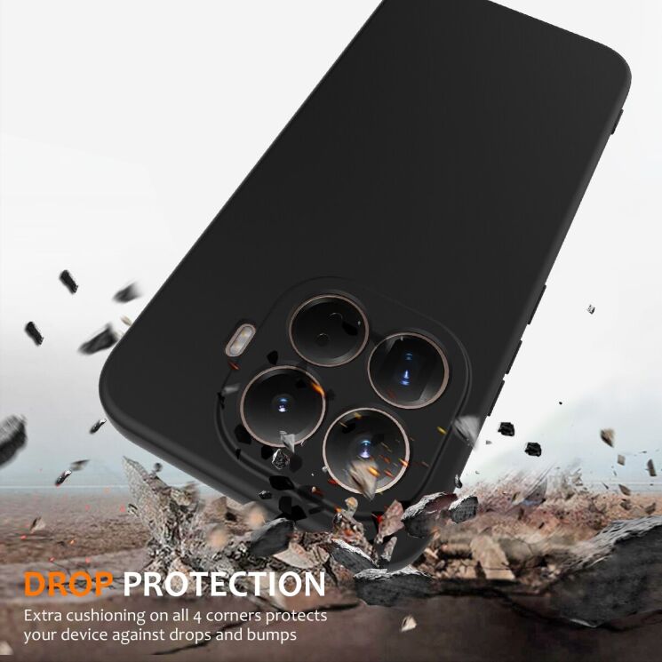 Захисний чохол Deexe Silicone Case with MagSafe для Xiaomi 17T Pro - Black: фото 3 з 9
