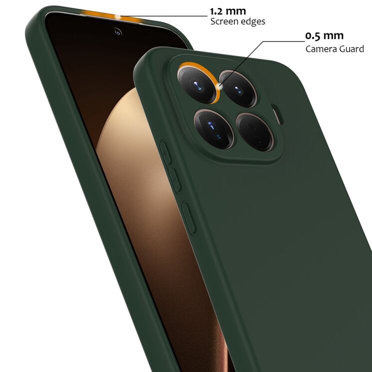 Захисний чохол Deexe Silicone Case with MagSafe для Xiaomi 17T Pro - Black: фото 7 з 9