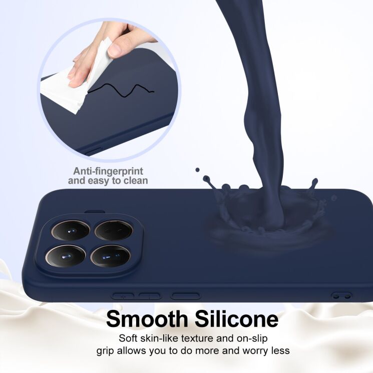 Захисний чохол Deexe Silicone Case with MagSafe для Xiaomi 17T Pro - Black: фото 6 з 9