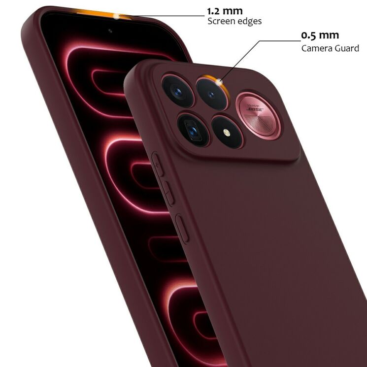 Защитный чехол Deexe Silicone Case with MagSafe для Xiaomi Poco F9 Ultra - Dark Blue: фото 6 из 8